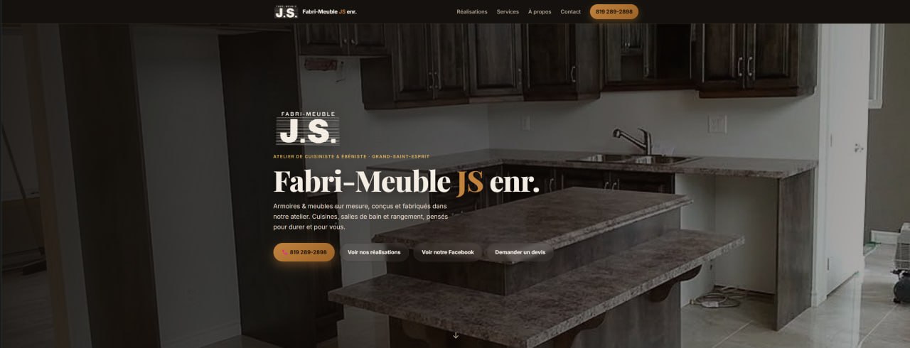 Aperçu du site Fabri-Méuble JS